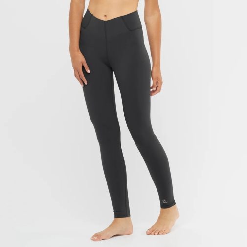 Black Salomon Cross Multi 28'' Women's Running Tights | IE HY5283